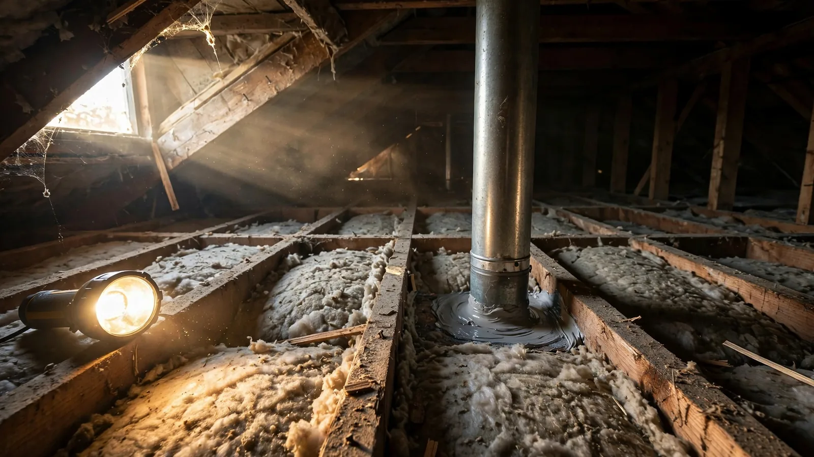 Attic insulation and air sealing work in a Bloomington, MN home